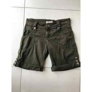 LaRok Shorts Low Rise Side Tab Cotton Stretch